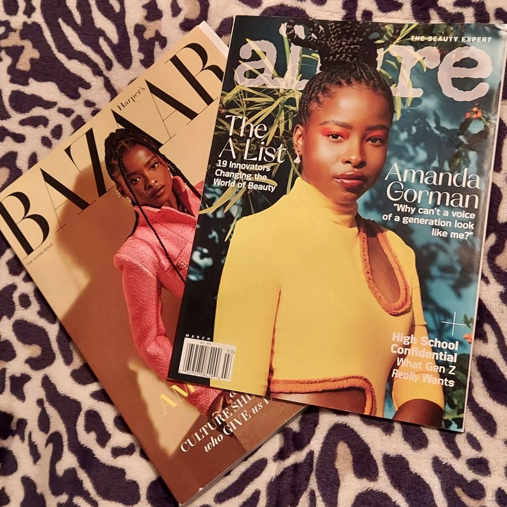 March 2022 Allure Magazine Poet Amanda Gorman Harper's Bazaar September 2022